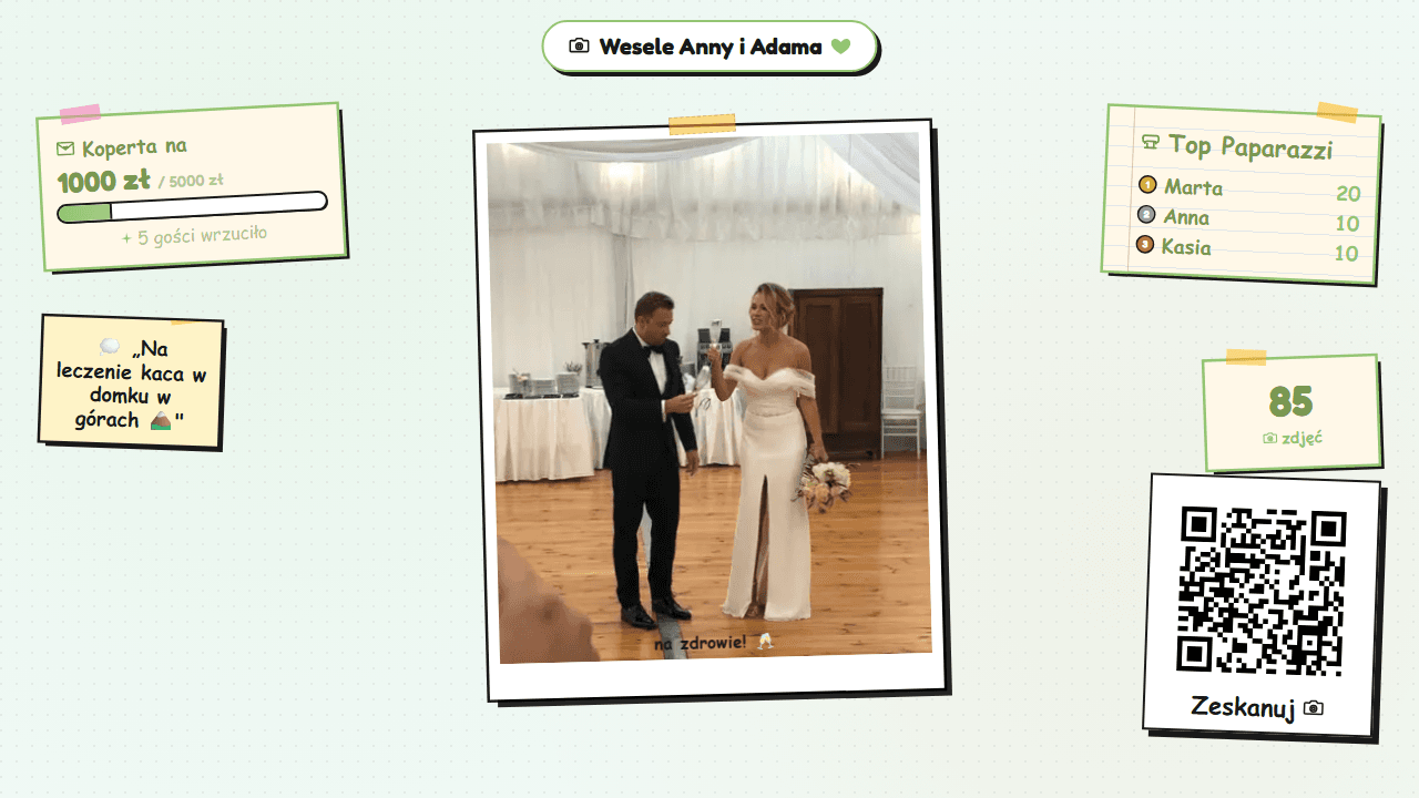 Live Wall preset — baby-shower