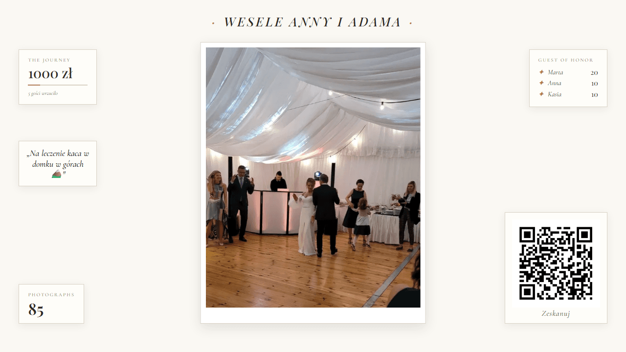 Live Wall preset — editorial-serif