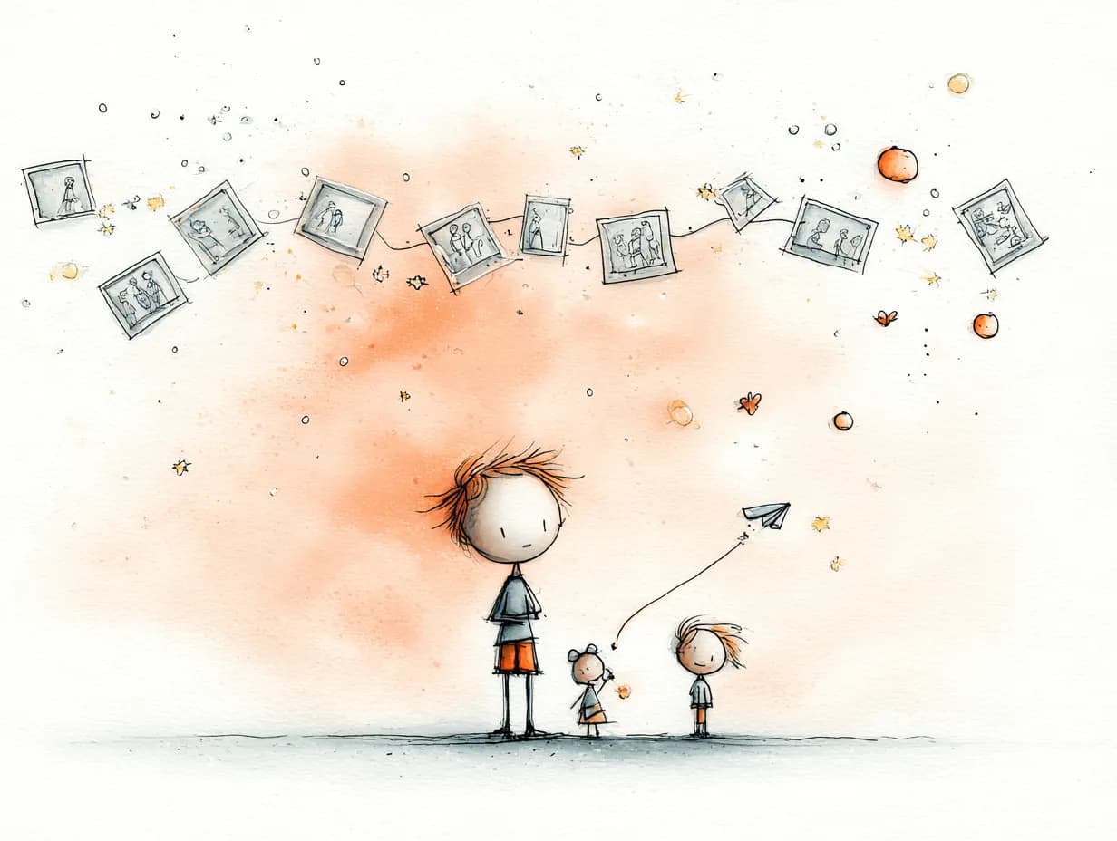 Watercolor illustration of creating an event